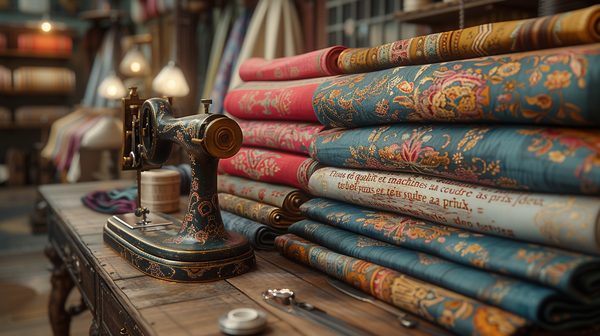 Tissus de qualité et machines à coudre à prix doux